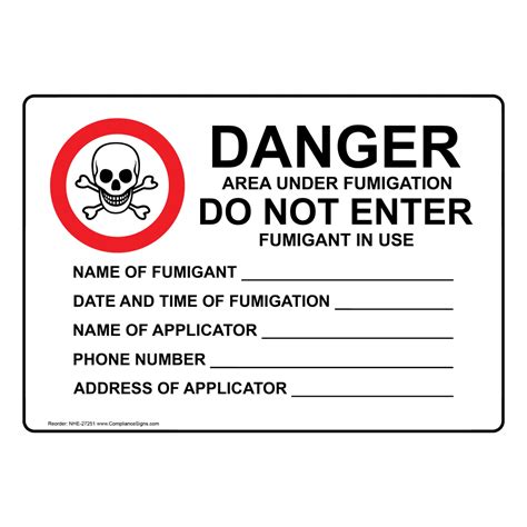 Image result for Fumigation Sign