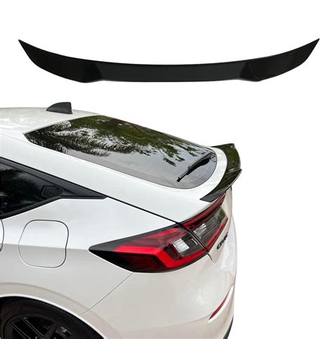 Snapklik.com : 2022-2026 Black V Type Rear Trunk Spoiler Wing For Honda Civic Hatchback Sport ...