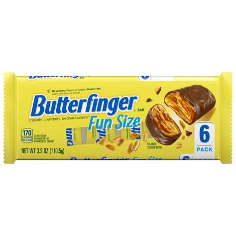 Butterfinger Fun Size Candy Bars - Chocolatey Peanut-Buttery Treat, 3 ...