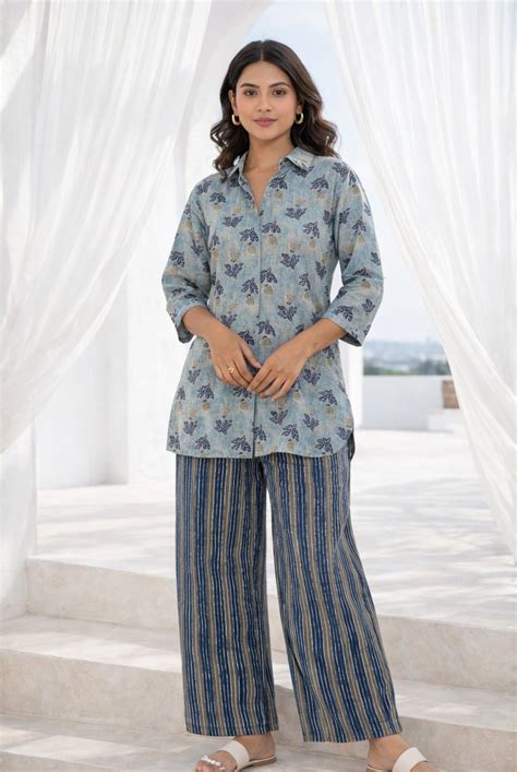 Shop Cotton Printed Co-Ord Sets For Women Online – FEATHERS CLOSET
