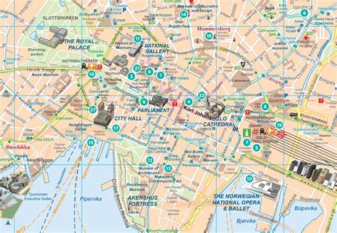 Oslo Map With Attractions