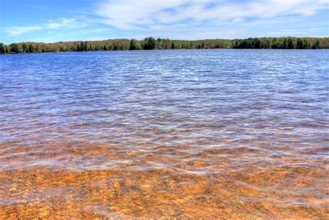 The waters of the lake at Twin Lakes State Park, Michigan image - Free ...
