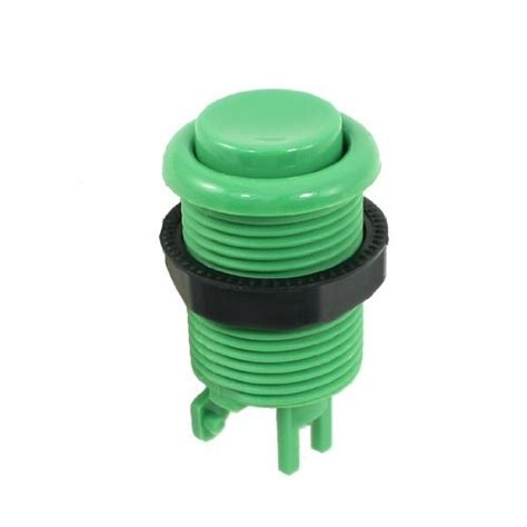 Alcoa PrimePanel Mount SPST 2 Pins Green Round Cap Arcade Game Push ...