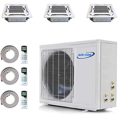 Aircon Tri 3 Zone 12000 12000 18000 BTU Mini Split AC Air Conditioner ...