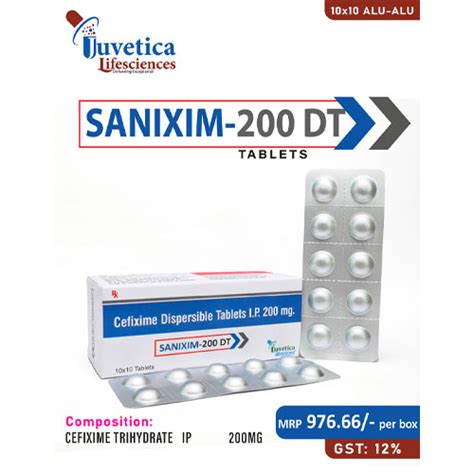 SANIXIM-200 DT Tablets Juvetica Lifesciences