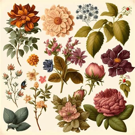 Vintage Flowers Jolie Wallpaper