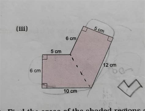 (iii) 6 cm 5 cm 6 cm 10 cm 5 cm 12 cm - Brainly.in