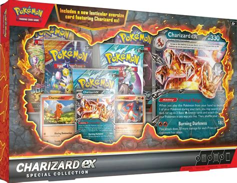 Pokemon Scarlet Violet Charizard ex Special Collection 5 Booster Packs ...