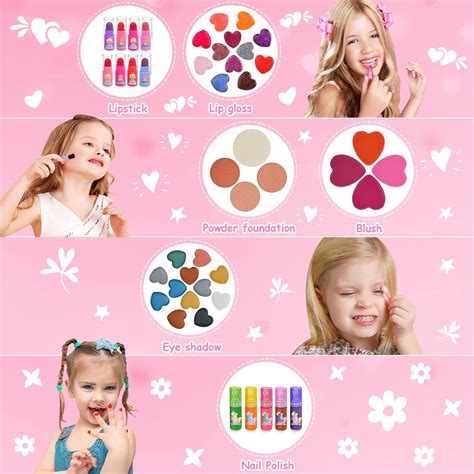 Bloranda 53 Pcs Kids Makeup Kit for Girl, Real India | Ubuy