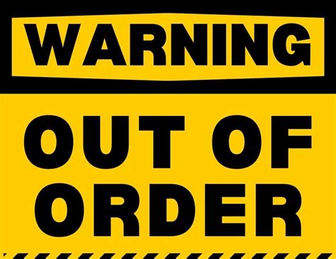 Free Printable Out Of Order Signs