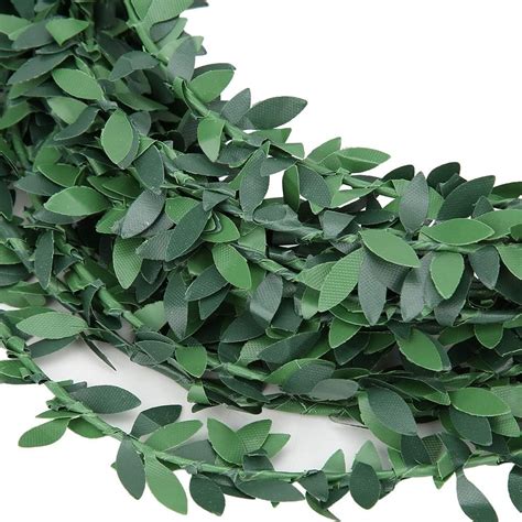 Buy Ruining DIY Headband Fake Green Leaf Vine Light-Weight Artificial ...