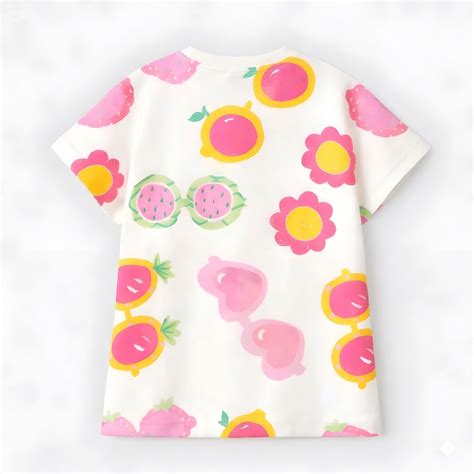 Googo Gaaga GIrls Googles Printed T-shirt - Pink