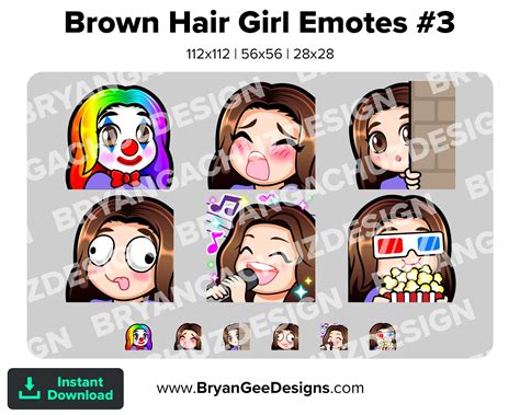 ANIMATED cute chibi Emotes // Kawaii Anime CLOWN Girl Animated GIF ...