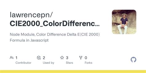 GitHub - lawrencepn/CIE2000_ColorDifference_Formula: Node Module, Color ...