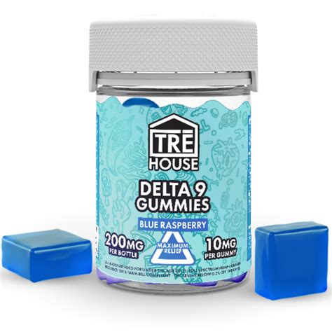 TRE House | Delta-9 THC Gummies Blue Raspberry | 10mg Delta-9 THC ...