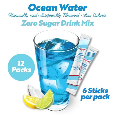 Sonic Ocean Water Drink Mix - 72 Sticks Total | Buy Now with Express ...