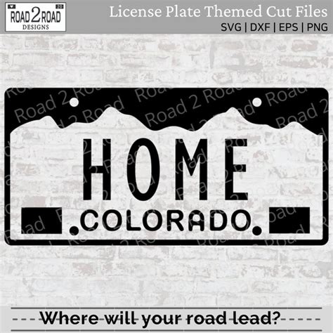 Colorado License Plate SVG Cut File Colorado Mountains Shirt - Etsy India