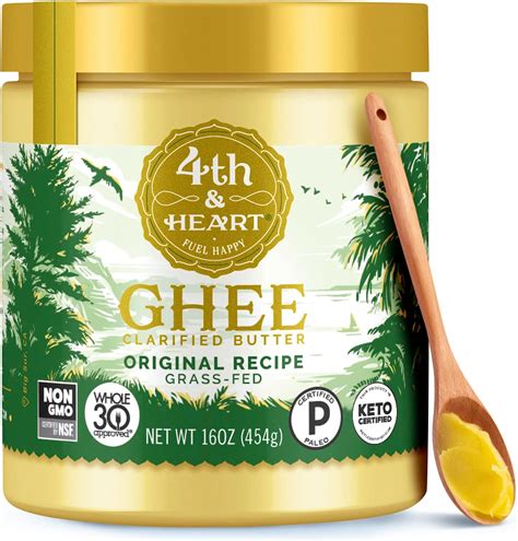 Amazon.com : Ancient Organics Ghee, Organic Grass Fed Ghee Butter - Gluten Free Ghee, Clarified ...