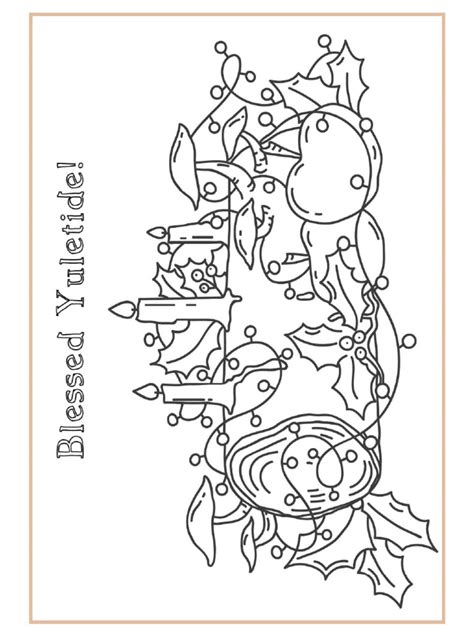 Image result for Yule Coloring Pages