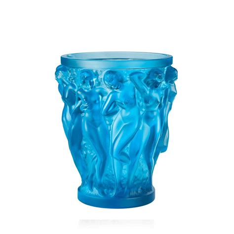 Lalique Bacchantes Vase Blue – Momentz