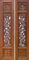 MPT PD1204 1 84x42 Inch 42 mm Frame Burma Teak Wood Pooja Door - 32 mm