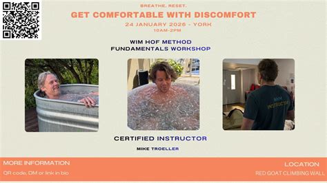 Wim Hof Method Fundamentals Workshop - York, The Red Goat Climbing Wall ...