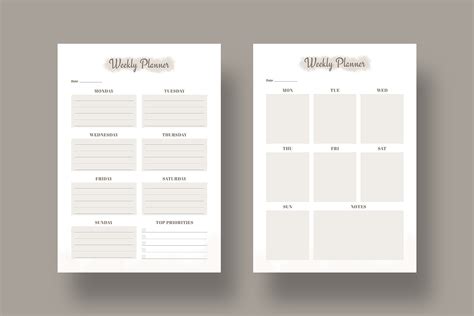 Weekly Planner Example 的图像结果