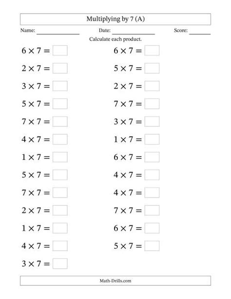 Image result for Multiplication Worksheets Grade 7 Printable