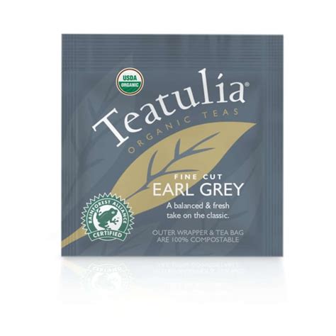 Teatulia Organic Teas Earl Grey Standard Tea, PK50 WST-EAGR-50 | Zoro