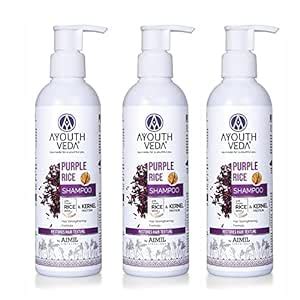 Buy Ayouthveda Purple Rice Water & Kernel Protein Shampoo | With the ...