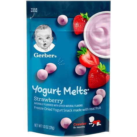 Gerber Yogurt Melts Strawberry 1 oz. - Walmart.com - Walmart.com