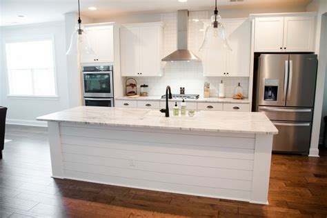 Here's How to Create a Shiplap Kitchen Island