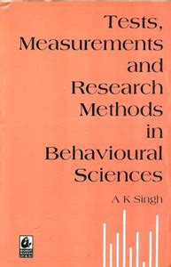 Tests, Measurements And Research Methods In Behavioural Sciences: Buy ...