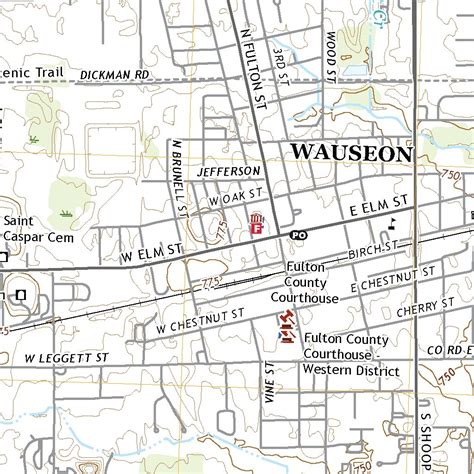 Wauseon, OH (2019, 24000-Scale) Map by United States Geological Survey | Avenza Maps