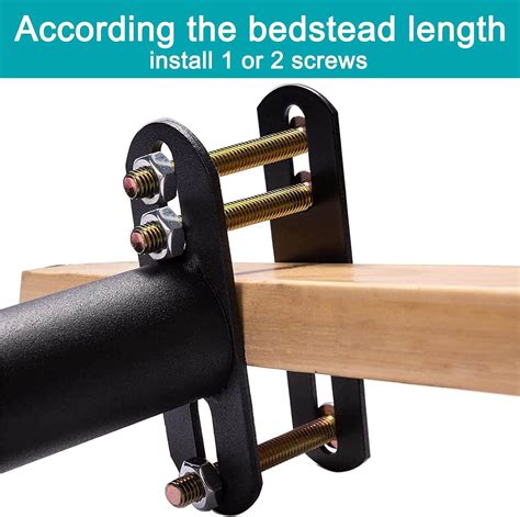 Buy NERORAUM 4 PCS Adjustable Bed Support Legs, 7-13 Metal Furniture ...