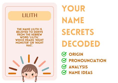 Lilith - Girl Name Meaning and Pronunciation