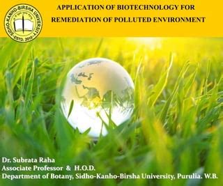 Biotechnology for Clean Environment | PPSX