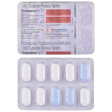 Triglimiprex 1 - Strip of 10 Tablets : Amazon.in: Health & Personal Care