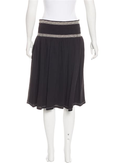 Prada Knee-Length Pleated Skirt - Skirts - PRA154768 | The RealReal