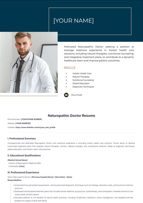 Free Doctor Resume Templates to Edit Online and Download