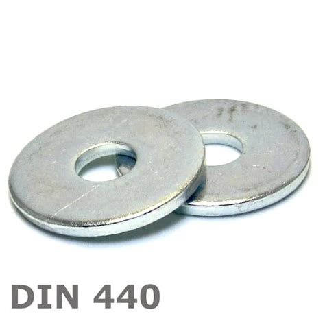 Unterlegscheiben DIN 440 breiter Rand | Stahl verzinkt, große Auflagefläche