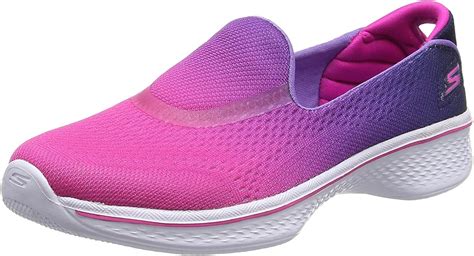 Buy Skechers Girls' Gowalk 4 Sporty Starz Slip-On, Hot Pink/Purple, US ...