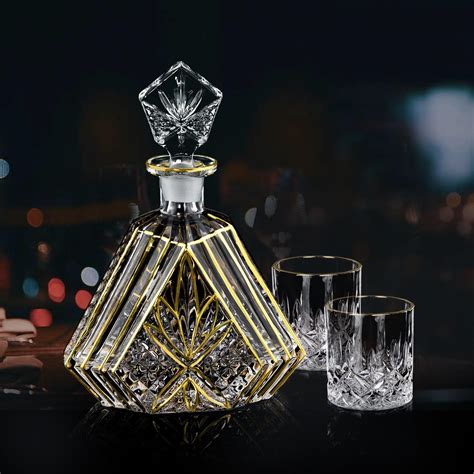 Glass Decanter Set for Men - Whiskey Decanter, Wine Aerator,liquor ...