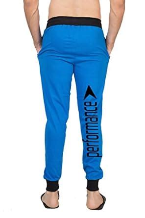 Buy Clifton Mens BRL Printed Coloured Slimfit Trackpant-Royal Blue-Blk ...
