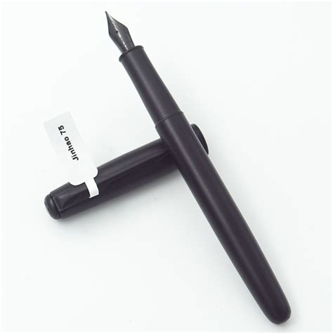 Jinhao 75 Mat Black Color Body With Cap And Black Clip Fine Nib ...