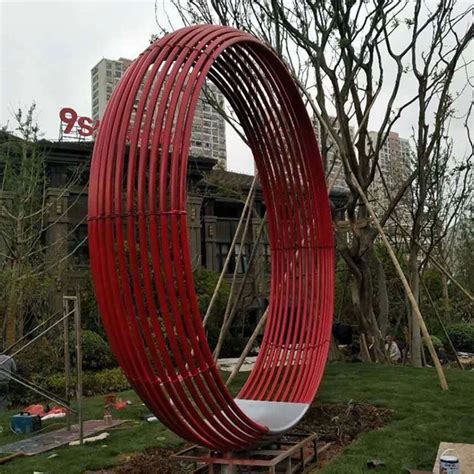 不锈钢圆环雕塑|纯艺术|雕塑|袁果果 - 原创作品 - 站酷 (ZCOOL)