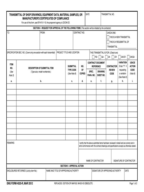 2012-2025 Form ENG 4025-R Fill Online, Printable, Fillable, Blank ...