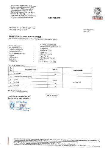 Crack Repair Mortar - Polymer Modified Repair Mortar Manufacturer from ...