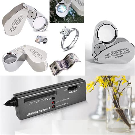 Morris Diamond Tester and 40X Full Metal Illuminated Jewelry Loop ...