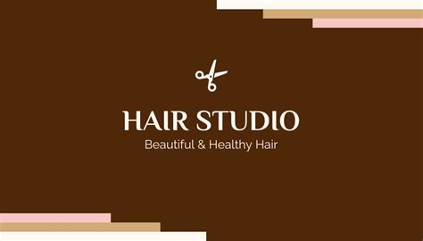 Hair Salon Business Card Design 的图像结果